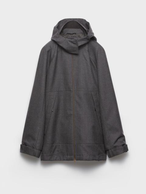 Prada Mélange hopsack wool jacket