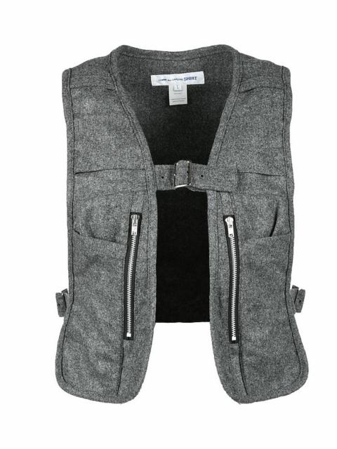 Comme Des Garçons Men's Gray Vest