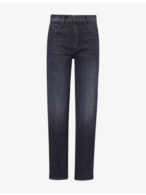 MOTHER The Rambler Zip Sneak Denim Jeans