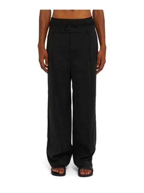 MSGM Lightweight wool tailored pants with boxers incorporated