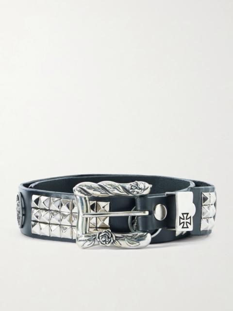 Enfants Riches Déprimés Dog In Restraint 3.5cm Studded Leather Belt Black