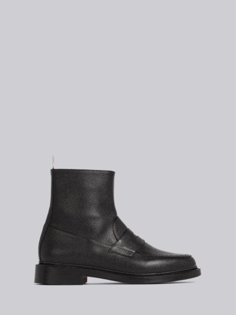 Thom Browne Pebble Grain Leather Penny Loafer Ankle Boot
