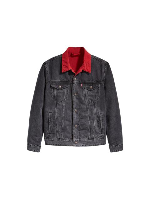Jordan Air Jordan x Levis Reversible Trucker Jacket Black/Red
