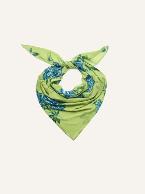MAGDA BUTRYM Bloom silk scarf in green