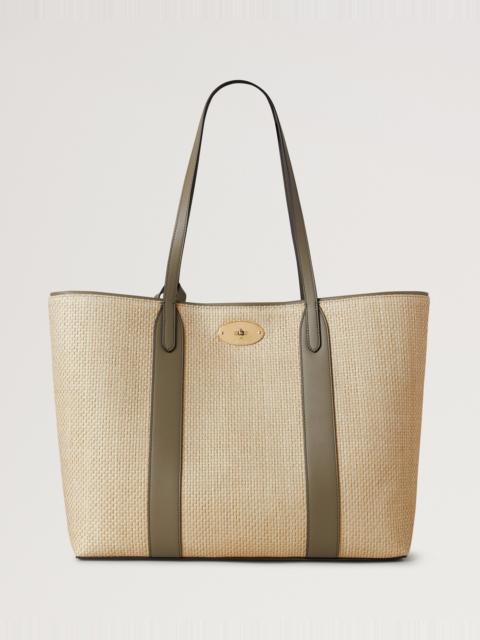 Mulberry Bayswater Tote
Linen Green & Natural Raffia & Leather