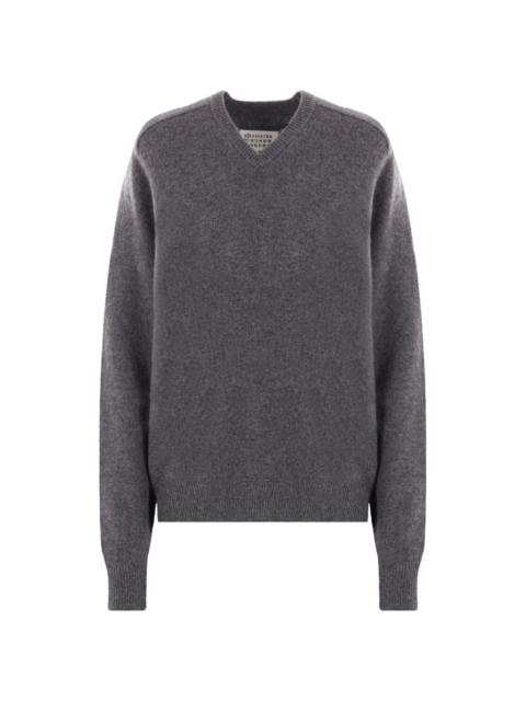 four-stitch wool jumper