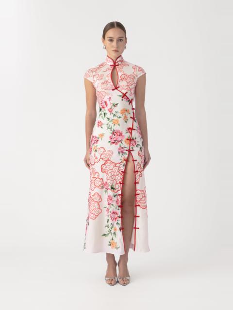 SAU LEE VANESSA SATIN DRESS