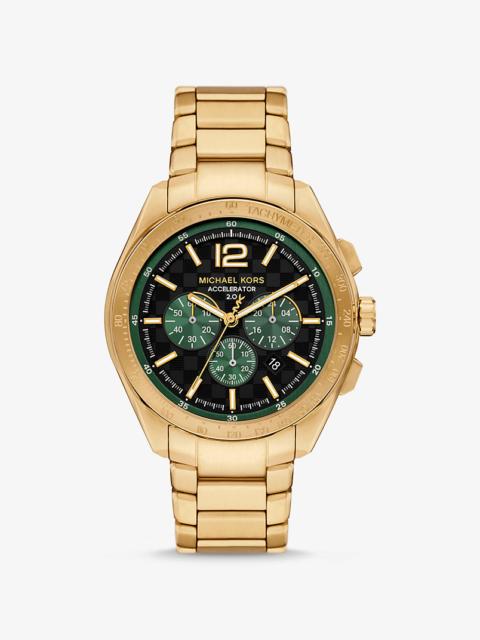 MICHAEL KORS Oversized Accelerator 2.0 Gold-Tone Watch