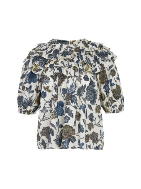 ULLA JOHNSON Mira Puff Sleeve Top