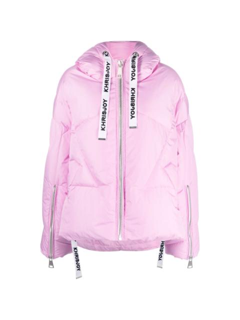 Khris Iconic hooded puffer jacket