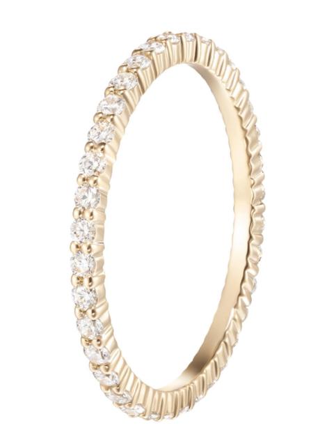 MELISSA KAYE Diamond Sadie Eternity Band - Yellow Gold - 1.5mm