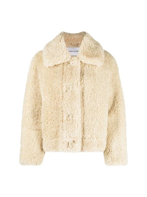 STAND STUDIO faux-fur buttoned jacket