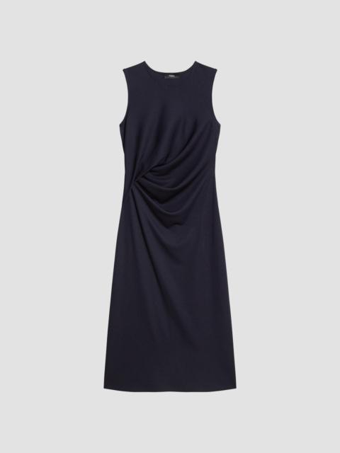 Theory Women's Draped Tuck Sweater Midi Dress - Midnight Navy