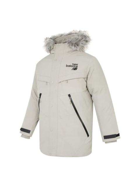 New Balance Hooded Parka Jacket 'Light Grey' AMJ24373-PAA