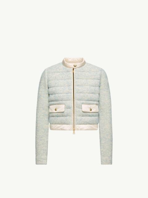 Moncler Wool & Alpaca Blend Padded Zip-Up Cardigan