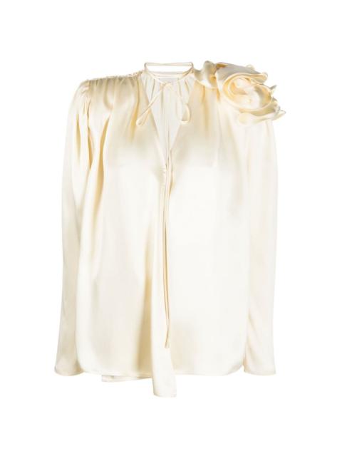MAGDA BUTRYM draped silk blouse