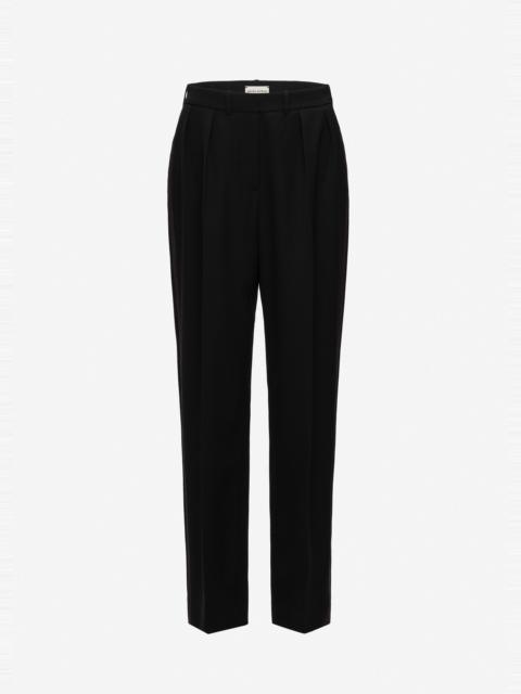 MAGDA BUTRYM Straight-leg wool trousers in black