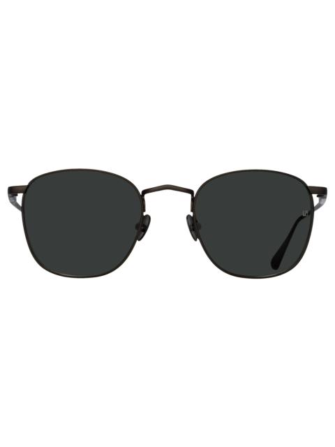 SIMON SQUARE SUNGLASSES IN MATT NICKEL