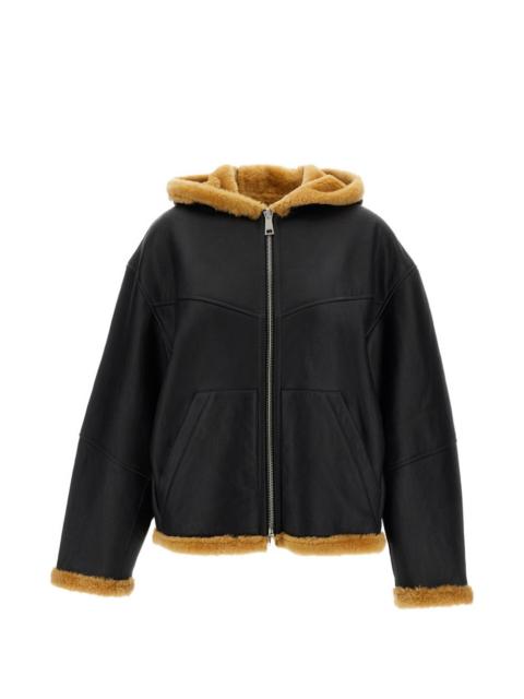 HALFBOY®️ reversible hooded shearling jacket