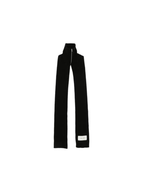 SAMSØE SAMSØE ribbed-knit zip-neck scarf