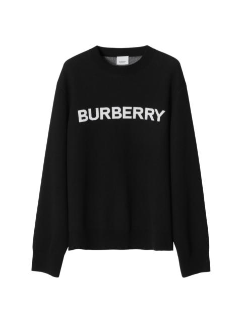 Burberry intarsia-knit logo jumper