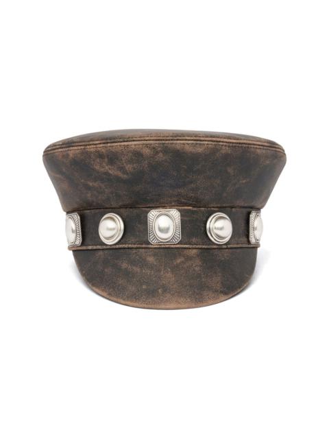 AREA charm-embellished porter hat
