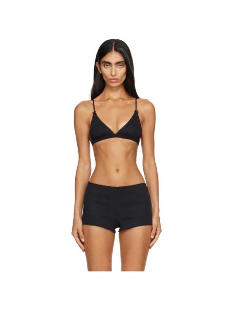 Cou Cou Black 'The Triangle' Bralette