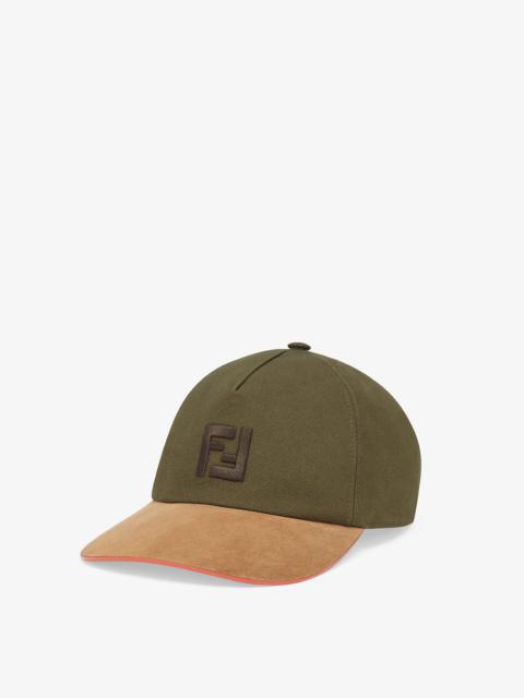 FENDI Green canvas baseball cap