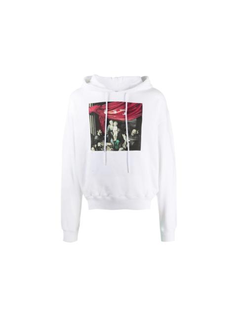 Off-White OFF-WHITE Oversize fit Caravaggio Painting Hoodie White/Black