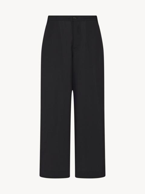 THE ROW Berto Wide-Leg Pleated Cashmere-Blend Trousers for Men