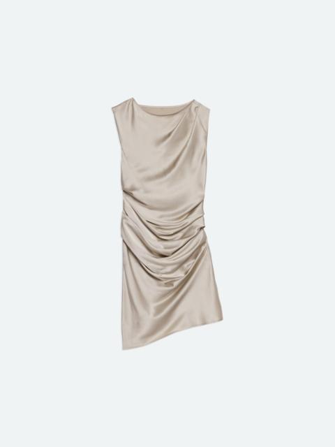 Helmut Lang SILK DRAPED DRESS