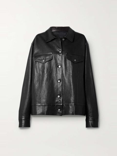 KHAITE Grizzo oversized leather jacket