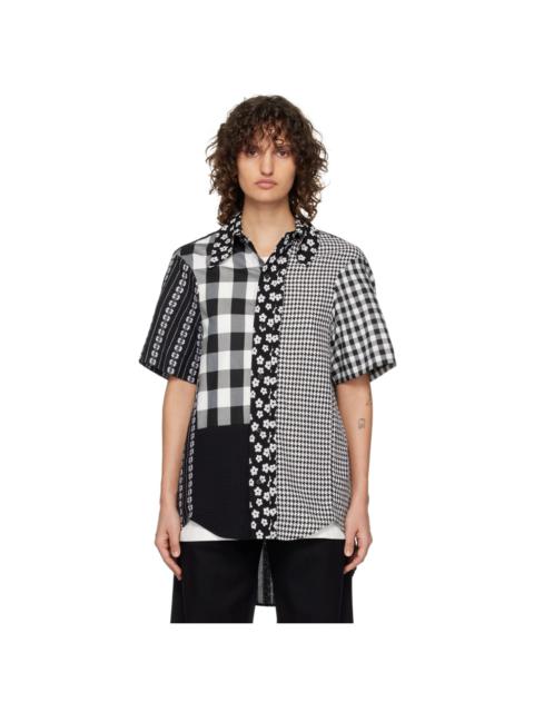 ADER error Amb Patchwork 짧은 소매 셔츠