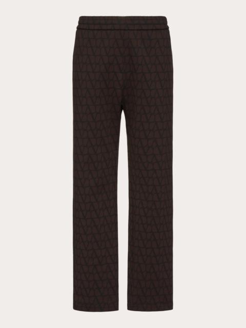 Valentino COTTON JOGGERS WITH TOILE ICONOGRAPHE PRINT