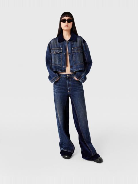 Corduroy High-Rise Straight Leg Jeans