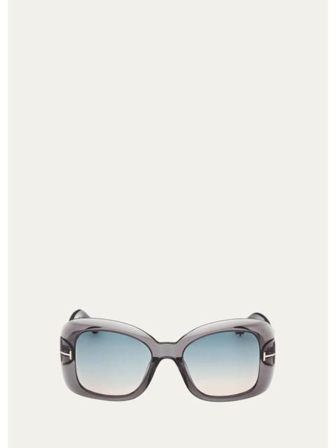 TOM FORD Sandra-02 52MM Square Sunglasses
