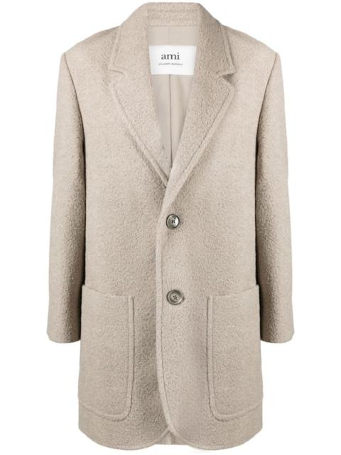 AMI Paris wool-blend bouclé blazer