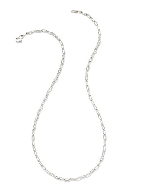 KENDRA SCOTT Small Paperclip Chain Necklace in Sterling Silver