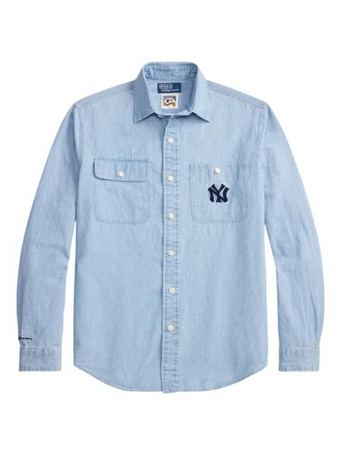 Polo Ralph Lauren Men's x Yankees Chambray Shirt - Indigo