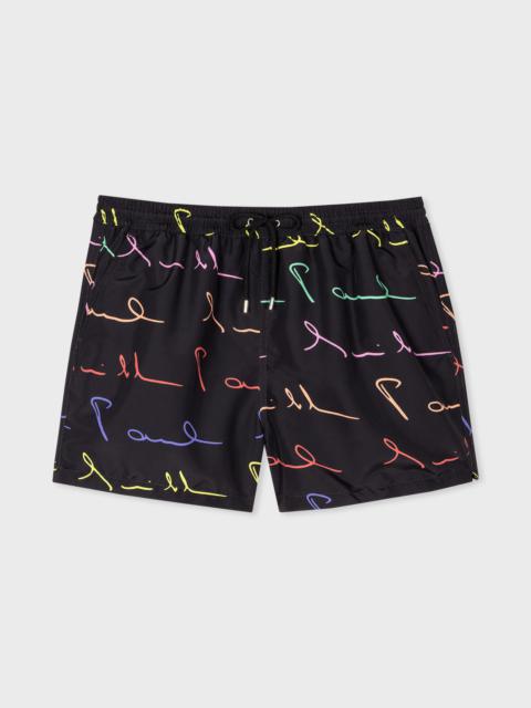 Paul Smith 'Handwritten Logo' Swim Shorts