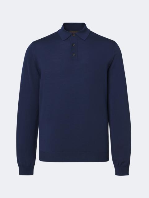 SLOWEAR Wool-blend polo sweater