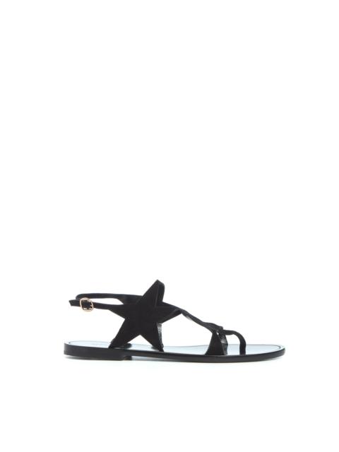 GABRIELA HEARST Star Sandal in Black Suede