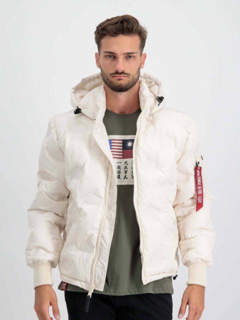 ALPHA INDUSTRIES HOODED LOGO PUFFER