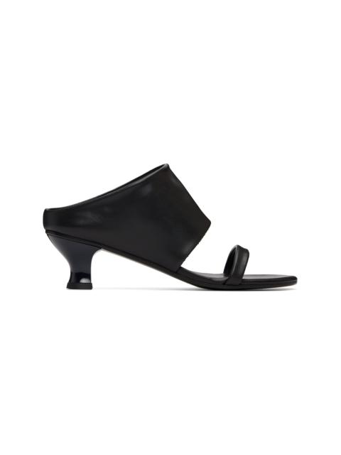 Black Roberta Heeled Sandals