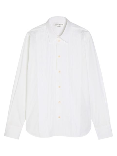 Victoria Beckham Victoria Beckham Pintuck Cotton-poplin Shirt