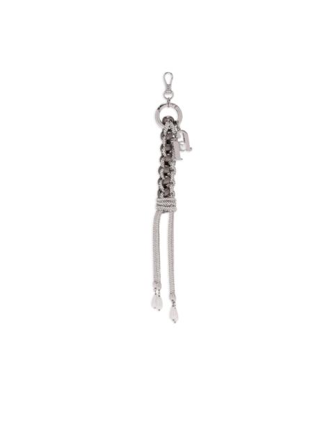 Rosantica braided crystal-embellished bag charm