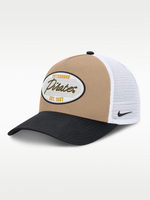 Nike Pittsburgh Pirates Rise Men's Nike MLB A-Frame Trucker Adjustable Hat