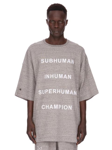 Rick Owens X  Champion Knitted Tommy T Grey Melange