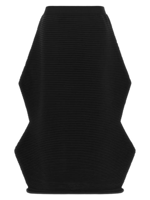Pleats Please Issey Miyake 'Zig Zag Knit' Skirt