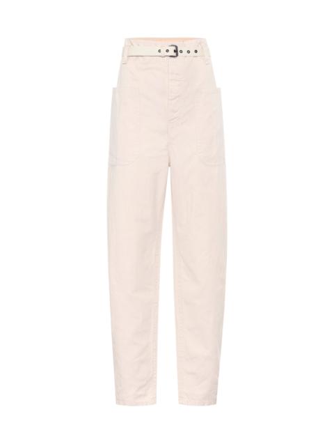 Isabel Marant Étoile Rinny high-rise cotton-blend pants